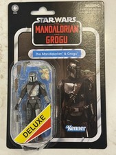 Star Wars Vintage Collection Deluxe 3.75 The Mandalorian & Grogu Action Figure