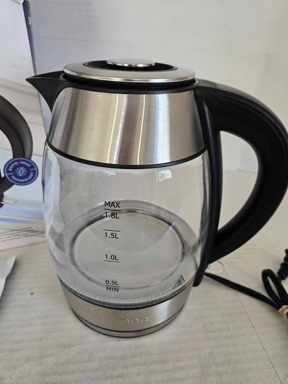 Chefman Power Infusion 1.8 Liter Electric Kettle Open Box FREE SHIPPING