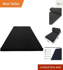 1 Pack Egg Crate Foam Sound Proof Foam Panels for Walls,48''X24''X2'' Inch Acous