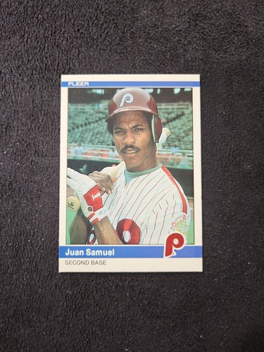 Juan Samuel #47 1984 Fleer card
