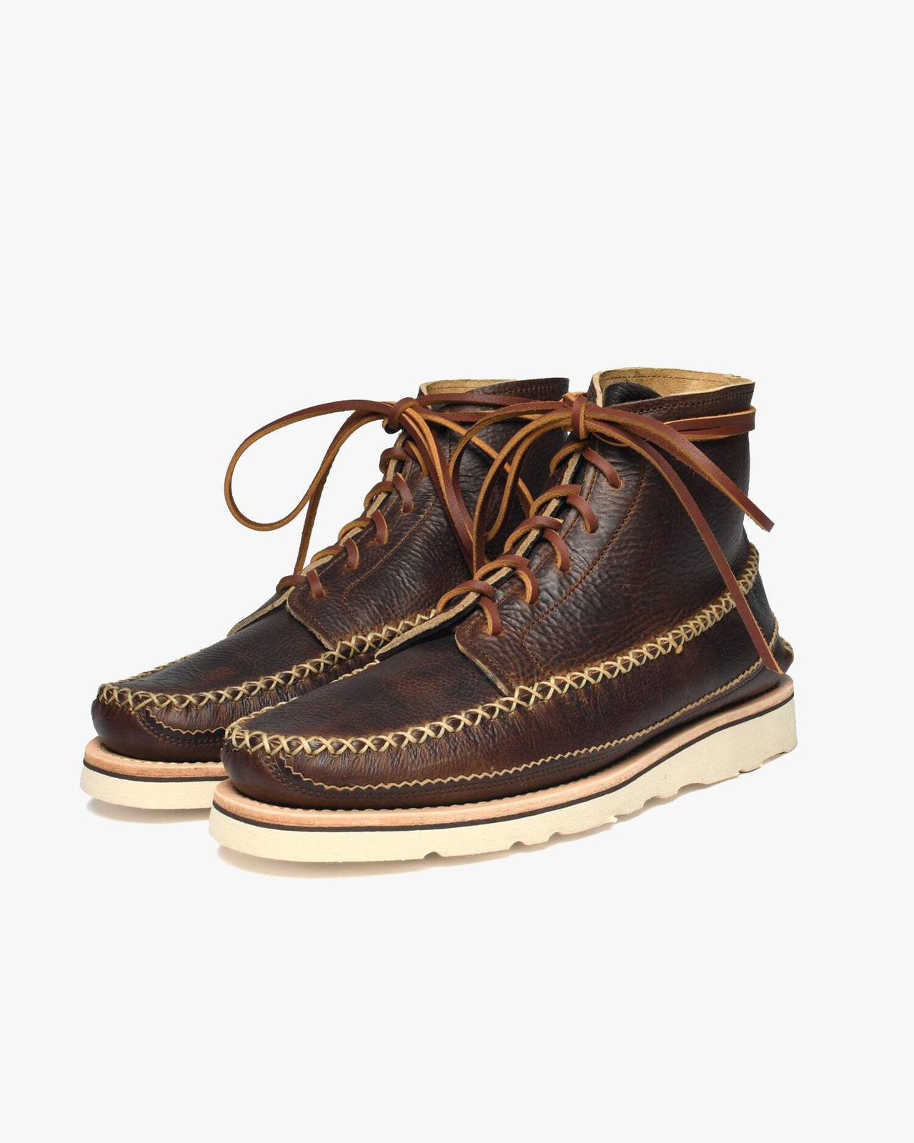 Yuketen All Handsewn Maine Guide 6 Eye DB Boots - CH Brown image 2