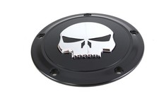 Cubierta Derby Calavera 5 Agujeros Negra para Harley Twin Cam 1999-2018 FXST FLT FXD FLST
