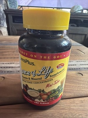 Natures Plus Source of Life Mini-Tabs  180 Multivitamin with Chelated Minerals