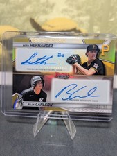 2025 Bowman's Best - Dual Autographs Seth Hernandez, Billy Carlson 23/50