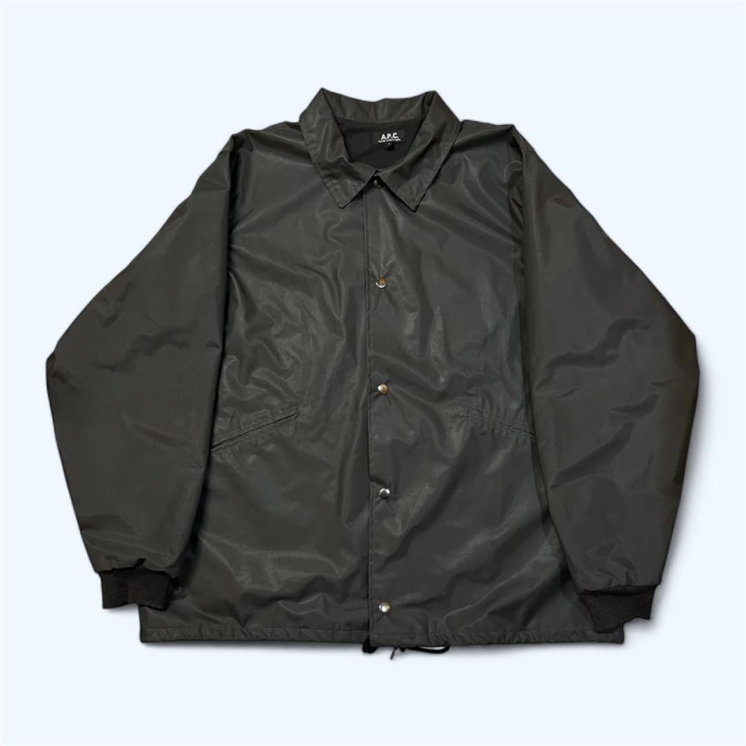 A.P.C. 90s Men's Rocksteady Coach Jacket Black Size 1 A.P.C. 90s Men's Rocksteady Coach Jacket Black Size 1
