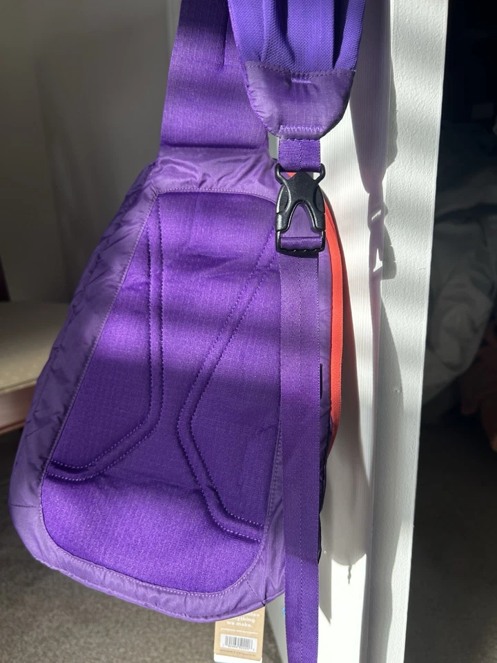 Estilingue buraco negro ultra leve Patagonia novo com etiquetas patchwork roxo - Imagem 2 de 4