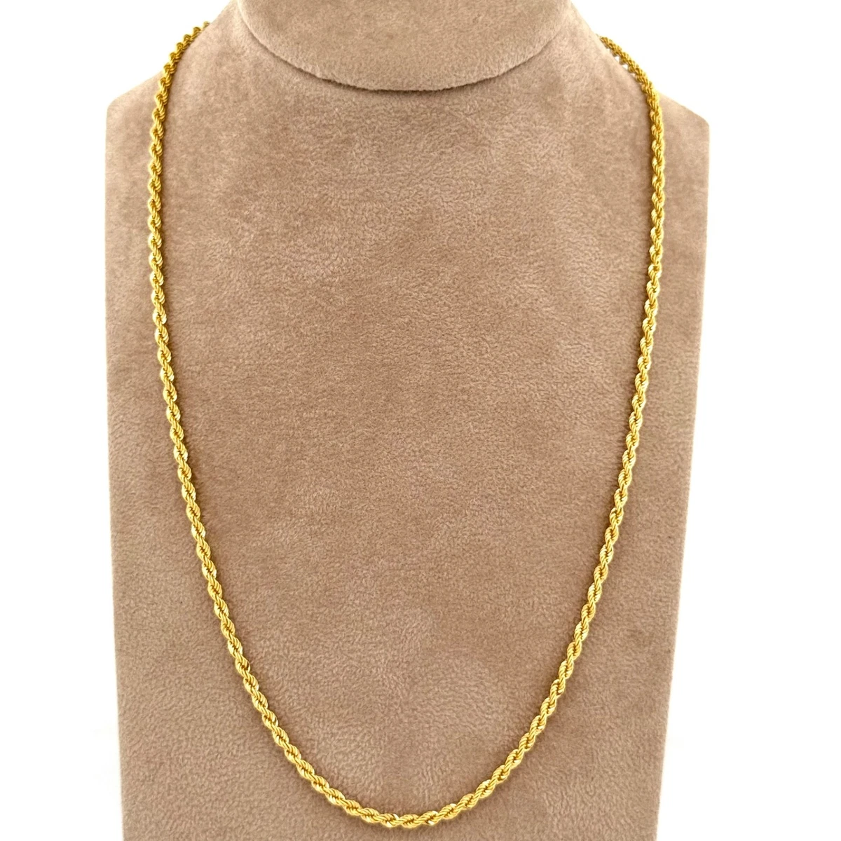 Collana in oro giallo maglia virola piatta | Vicenza Gioielli