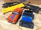5 X VINTAGE 1970's TONKA TOYS RACING CAR JEEP & 3 Trailers