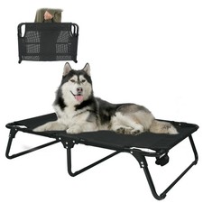 Elevated Raised Dog Bed Cot with Breathable Mesh,Folding No Assembly, Indoor/...