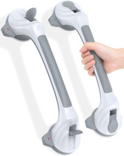 Grab Bars for Shower, 16.7" Shower Grab Bars for Seniors, Heavy Duty Suction Cup