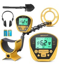 Metal Detector for Adults Professional Gold Silver Detector LCD Display 10" Coil