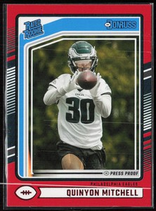 2024 Donruss #361 Quinyon Mitchell Press Proof Red