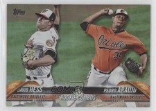2018 Topps Update Rookie Combos Rainbow Foil David Hess Pedro Araujo #US29 4fv