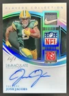 2025 National Treasures Josh Jacobs Platinum Players Shield Nike Patch Auto #1/1