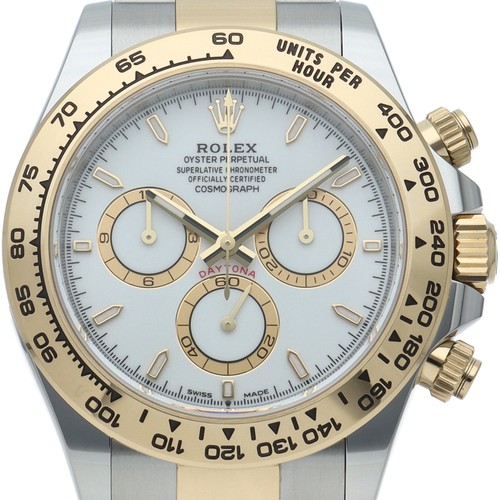 ROLEX Cosmograph Daytona Watch 126503 K18YG/Stainless Steel mensWatch white ...