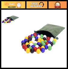 60 Glass Marbles for Chinese Checkers - Replacement Marbles, Large 3/4" 18mm
