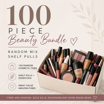 100 PCS Wholesale Liquidation Cosmetics Lot – Unmanifested Bulk