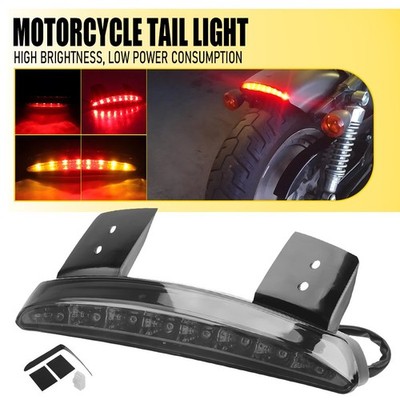 LED Brake Tail Light Turn Signal Red Amber For Harley Blackline Dyna Replacement