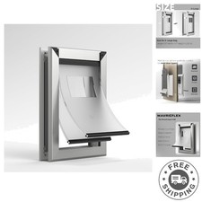 Heavy Duty X-Large Dog Door for Up to 220lbs - Energy Efficient Aluminum Frame