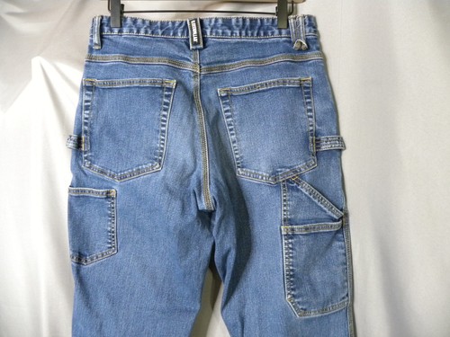Men's CAT Caterpillar Workwear Blue Utility Carpenter Pants Jean 30x32 Act 30x30 - Picture 2 of 8