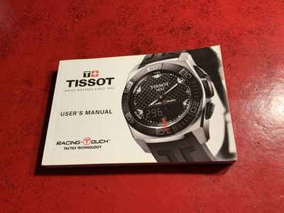 Tissot Racing Touch Watch Tactile Technology Owners Manual User s manual