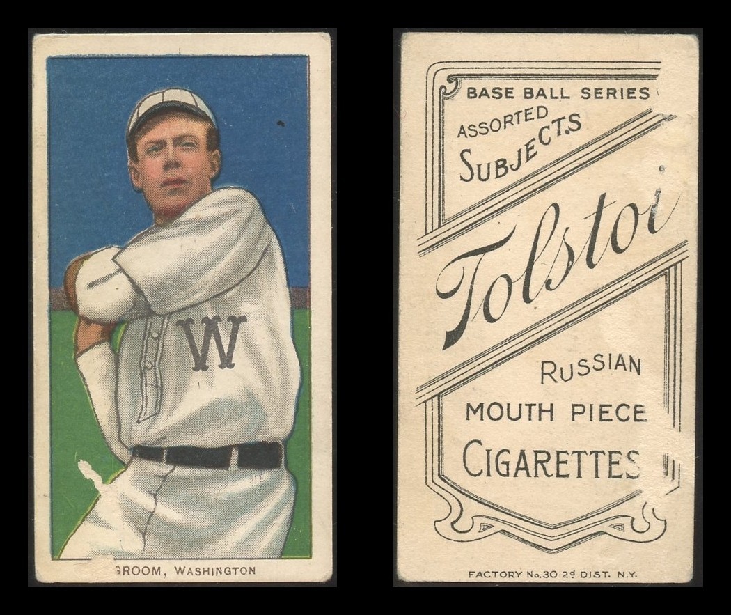 T206 Bob Groom ~~ FR condition ~~Tolstoi back