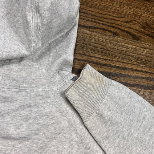 Athleta Rally Hoodie Womens XL Gray Long Sleeve Striped Pullover Lightweight - Picture 9 of 9