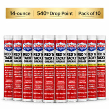 Lucas Oil 10005 Red "N" Tacky Grease 14-ounce 540°F Drop Point (Pack of 10)