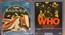 2x The Who CED Videos: Rocks America 1982 / The Kids are Alright ELECTRONIC DISC