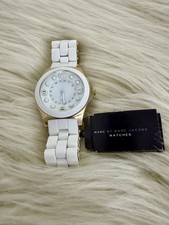Marc by Marc Jacobs Women's White Gold Quartz Wristwatch Water-Resistant Analog