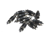 10 pack RCA Male to RCA Male M/M Plug Coupler AV Audio Adapter Cable Connector