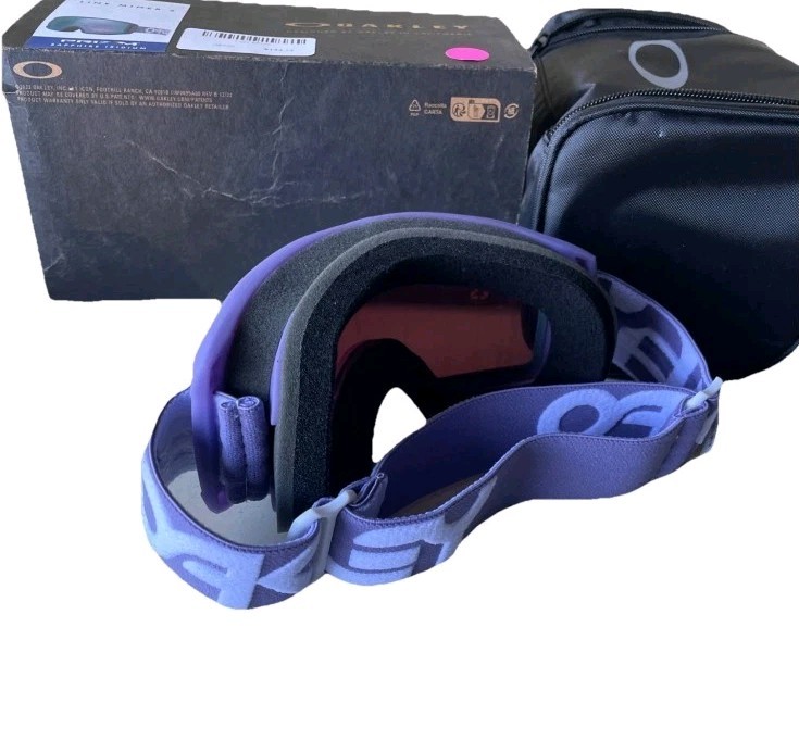 Oakley Line Miner M Lilac Prizm Sapphire Iridium Ski Goggles | eBay