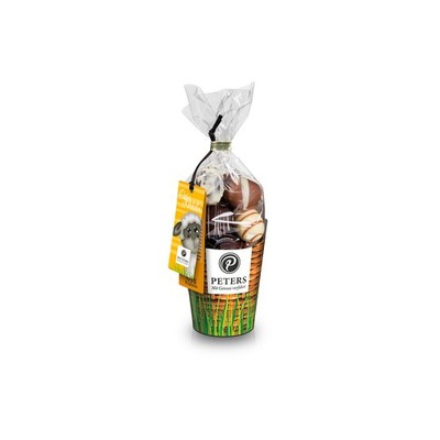 Peters Osterkörbchen Trüffel Mischung mit Alkohol im Köcher 175g