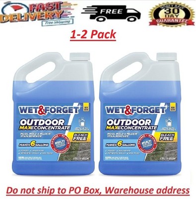 Wet & Forget Outdoor Moss, Mold and Mildew Stain Remover Concentrate- 1 gallon