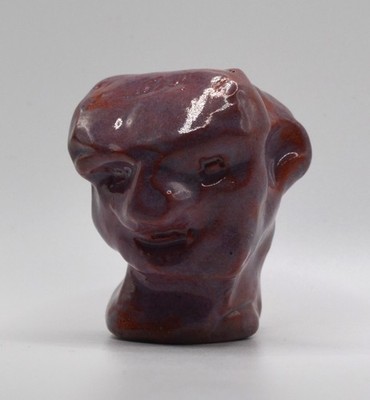 ''Thinking Robot 3'' - Expensive Original Clay Sculpture. Hand made & glazed.