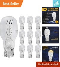 Brighten Your Outdoors: 12V 7W T5 Landscape Light Bulbs - 10 Pack, Warm Light