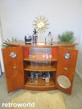 Vintage Retro 60s TURNIDGE of LONDON Home Cocktail Drinks Cabinet Bar