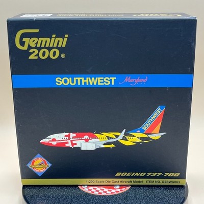 Gemini 1/200 SOUTHWEST Maryland One N214WN G2SWA063 Official Product Diecast