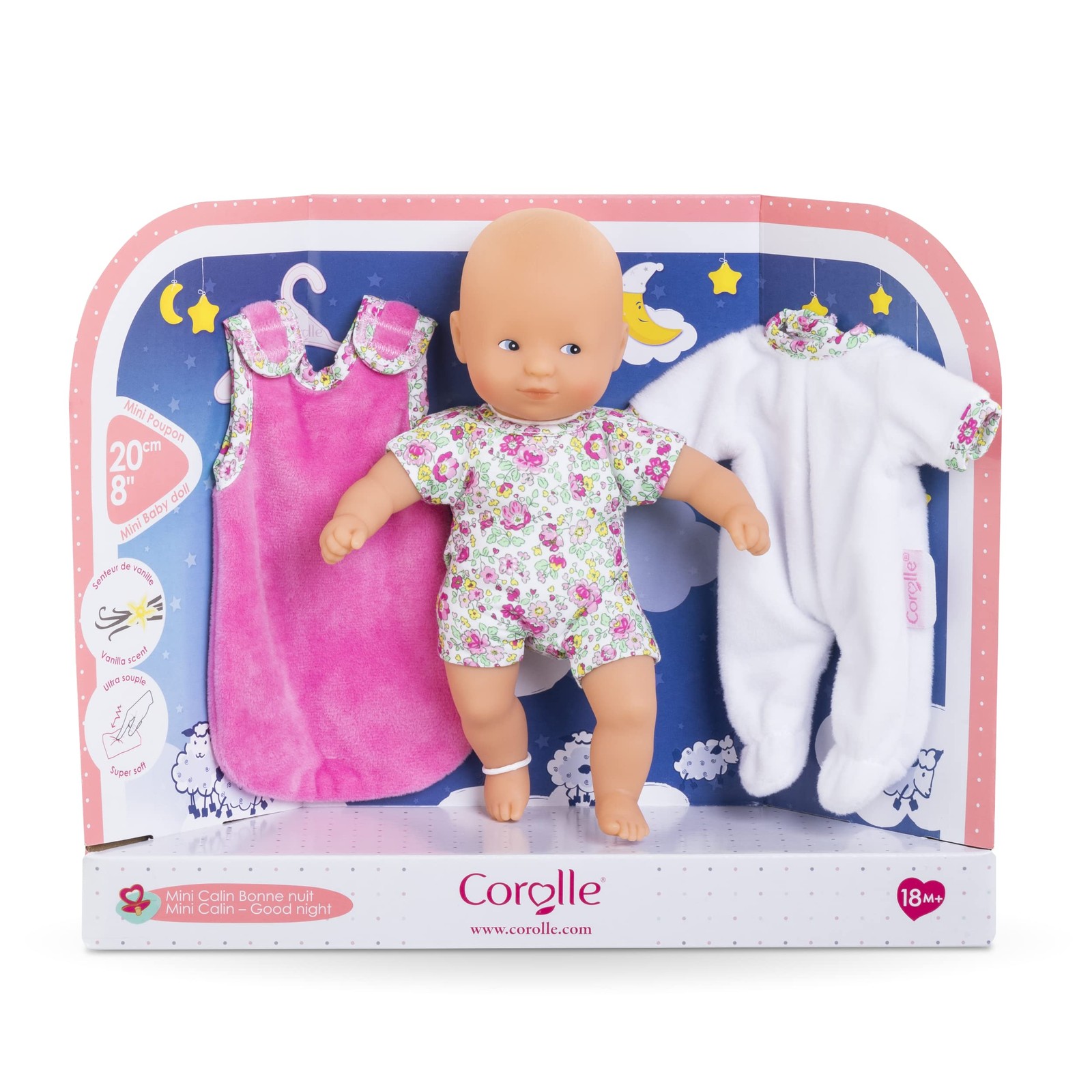 Mini Calin &ldquo;Good Night&rdquo; Blossom Garden - 8 Soft Boy Baby