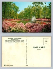 Richmond, VA-Virginia, Bryan Park Azalea Gardens View Souvenir Vintage Postcard