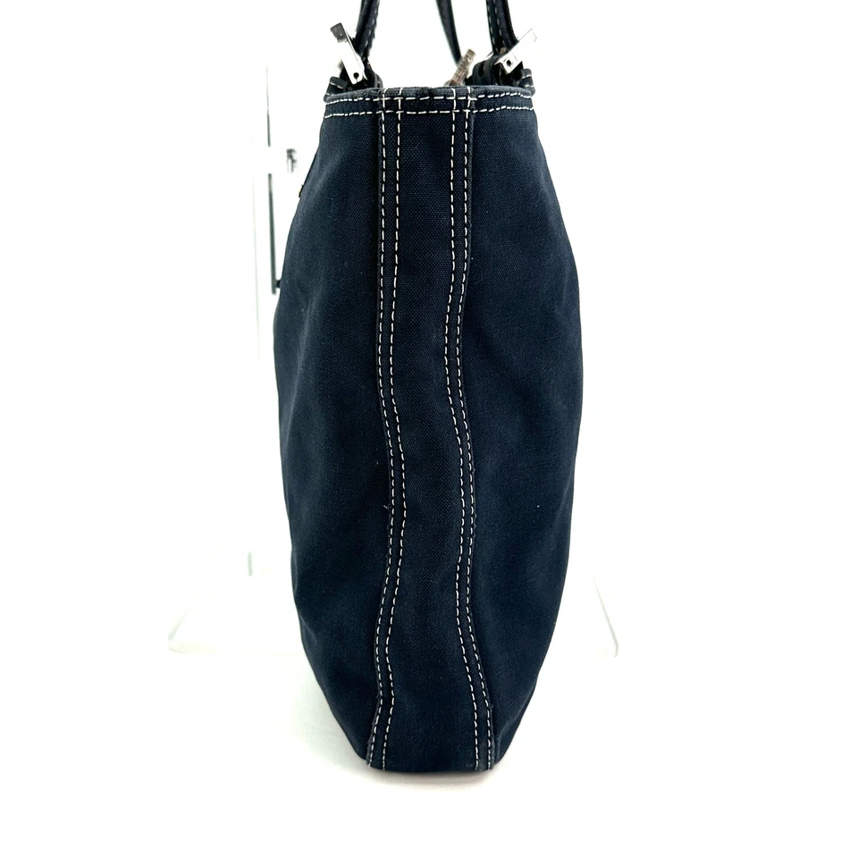 Bolso de Hombro Fendi Mamma Baguette Denim Auténtico 308T0302 Foto 4 de 4