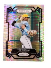 2024 Panini Prizm Silver Pulsar #300 Tre' Morgan /499 Tampa Bay Rays Parallel SP