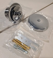 Lift And Turn Bath Tub Drain Trim Kit With Overflow In Chrome 