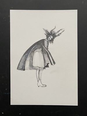modeillustration - Original Skizze