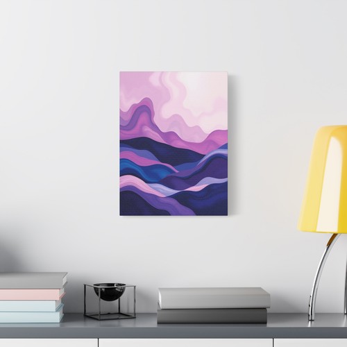Abstract Minimalist landscape rolling hills print Matte Canvas, Stretched, 1.25" - Picture 4 of 25