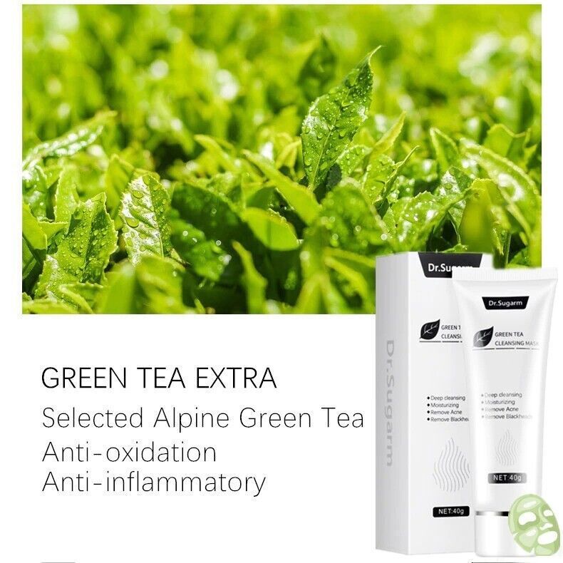 Dr.Sugarm Green Tea Face Mask Remove Acne Blackhead Nose Deep Cleansing