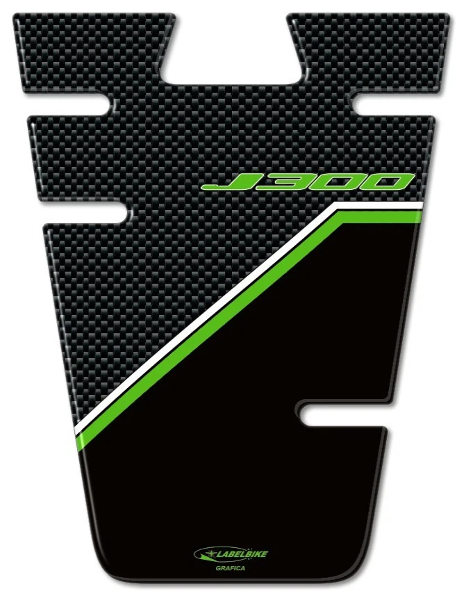 Autocollant Gel 3D Protection D'Accès Réservoir Compatible Scooter J300 Kawasaki - Photo 2/2