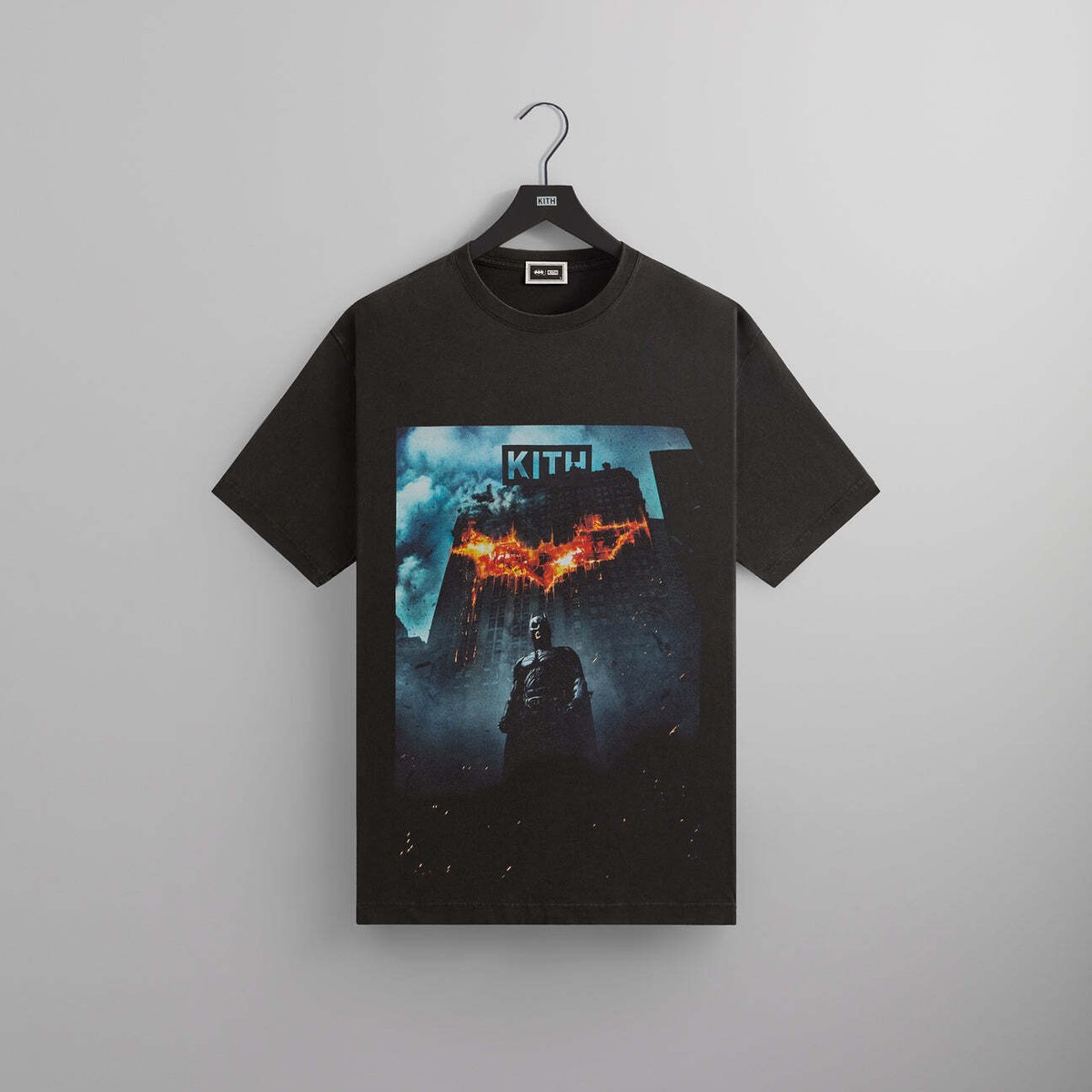 KITH X BATMAN DARK KNIGHT INTL TEE Tシャツ Kith x Batman Dark Knight Cw Vintage Tee Black Men's - FW24 - US