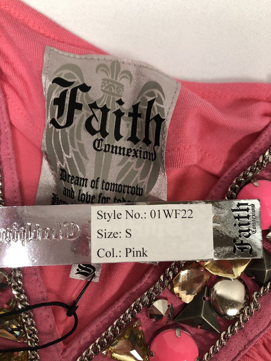 Robe Faith Connexion En Modal Rose - Taille S, Sans Manches, Dos En V - Neuf Avec étiquettes