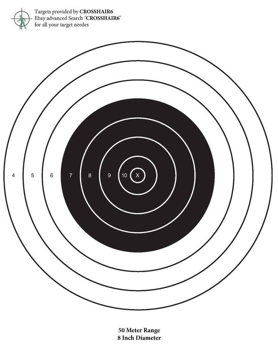 BOX of 20 - 50 Meter Bull-eye Targets | eBay, image size:927x1200
